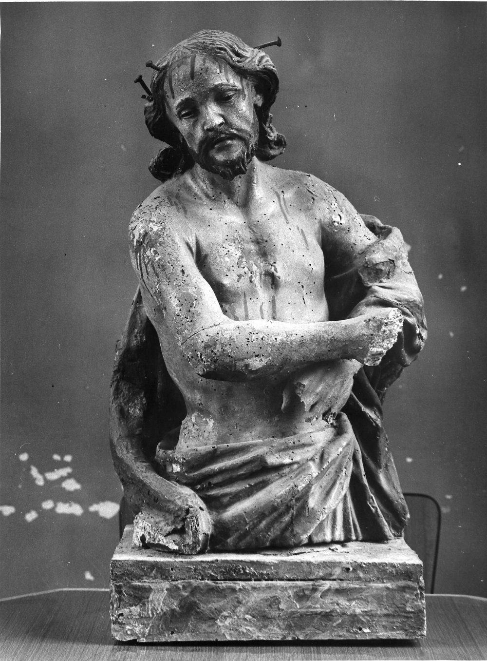 Cristo (busto, opera isolata) - bottega napoletana (seconda metà sec. XVII)