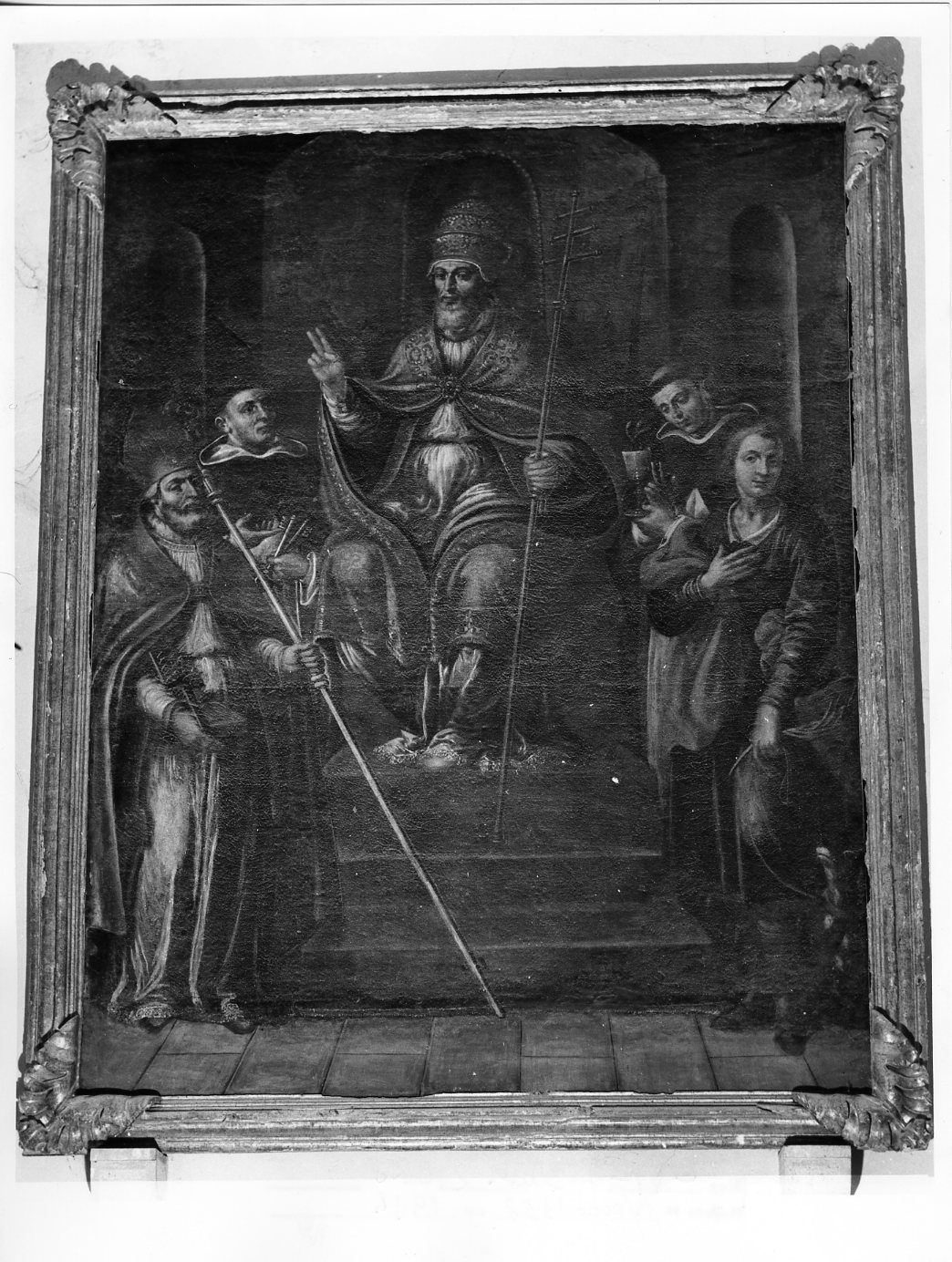 San Pio V, San Raimondo, San Ludovico, San Biagio, San Vito (dipinto, opera isolata) di Fenico Nicola (sec. XVII)