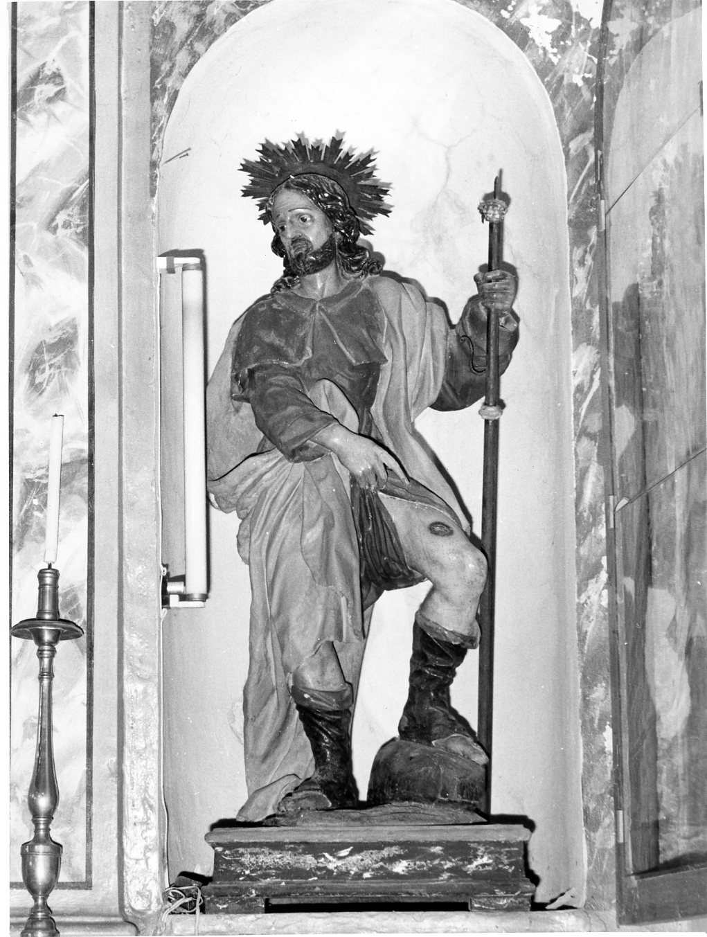 San Rocco (statua) - bottega molisana (sec. XVIII)