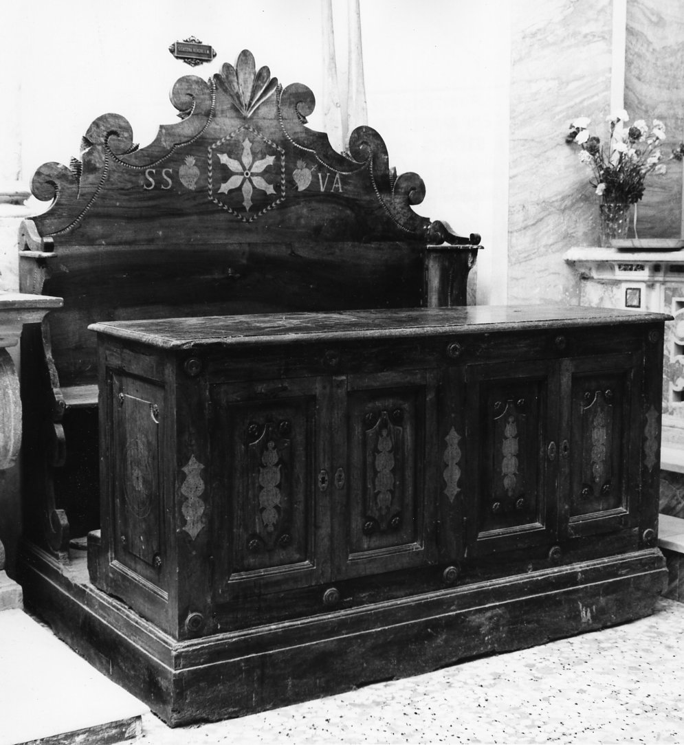 banco, opera isolata - bottega molisana (sec. XIX)