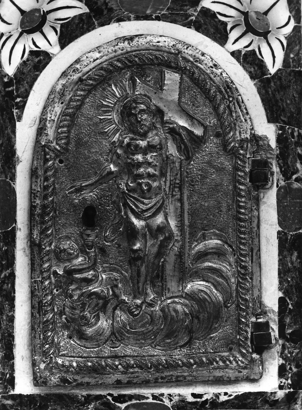 sportello di tabernacolo, opera isolata - bottega napoletana (sec. XVIII)