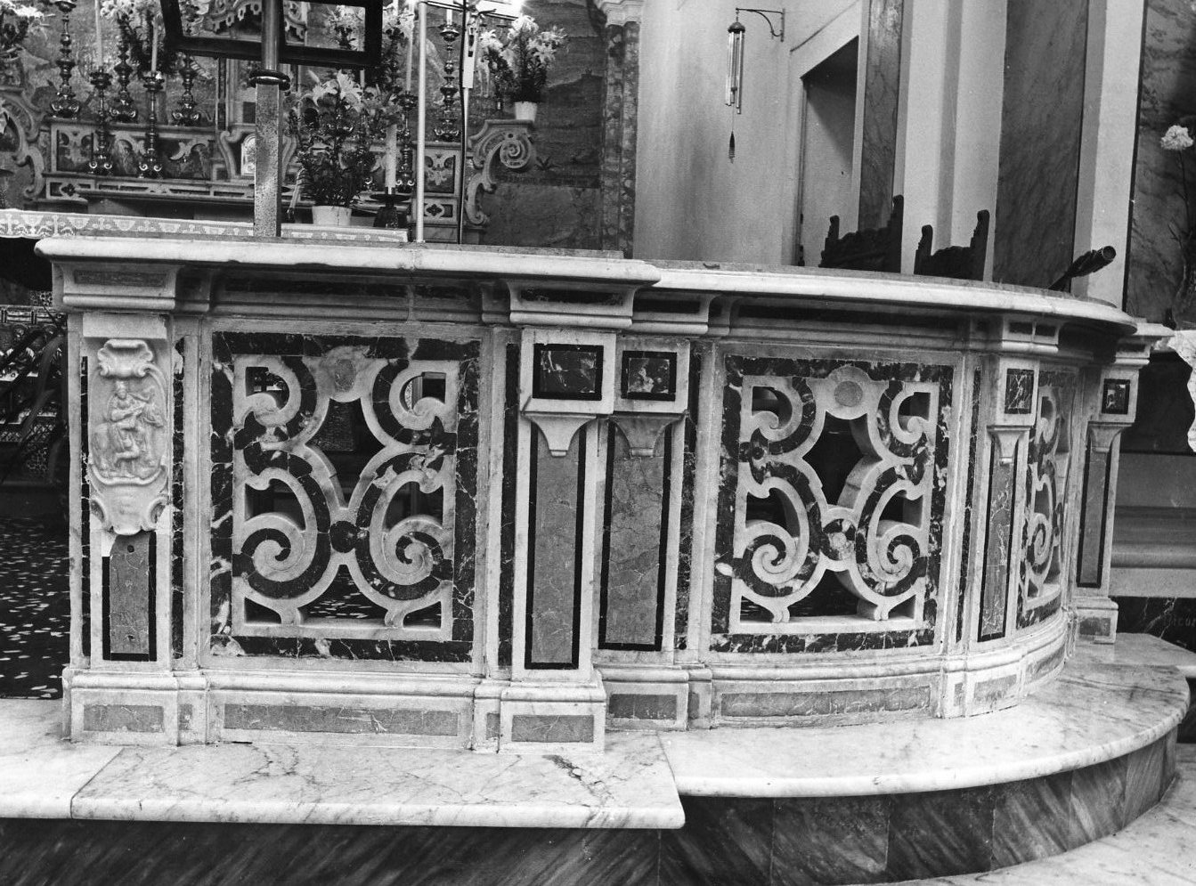 balaustrata, opera isolata - bottega napoletana (sec. XVIII)