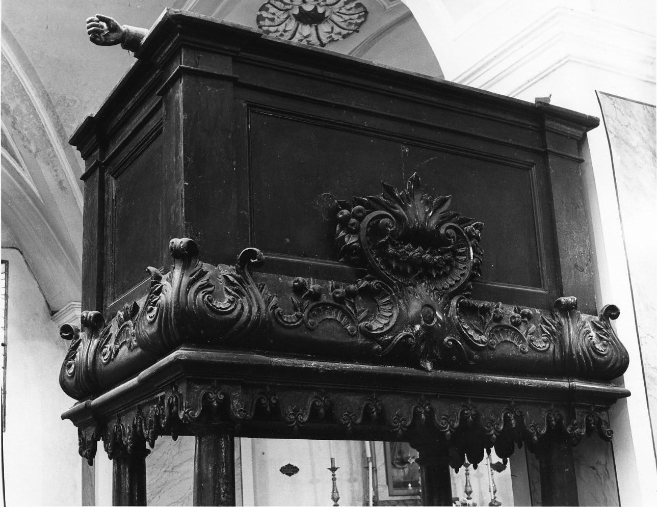 pulpito, opera isolata - bottega molisana (sec. XIX)