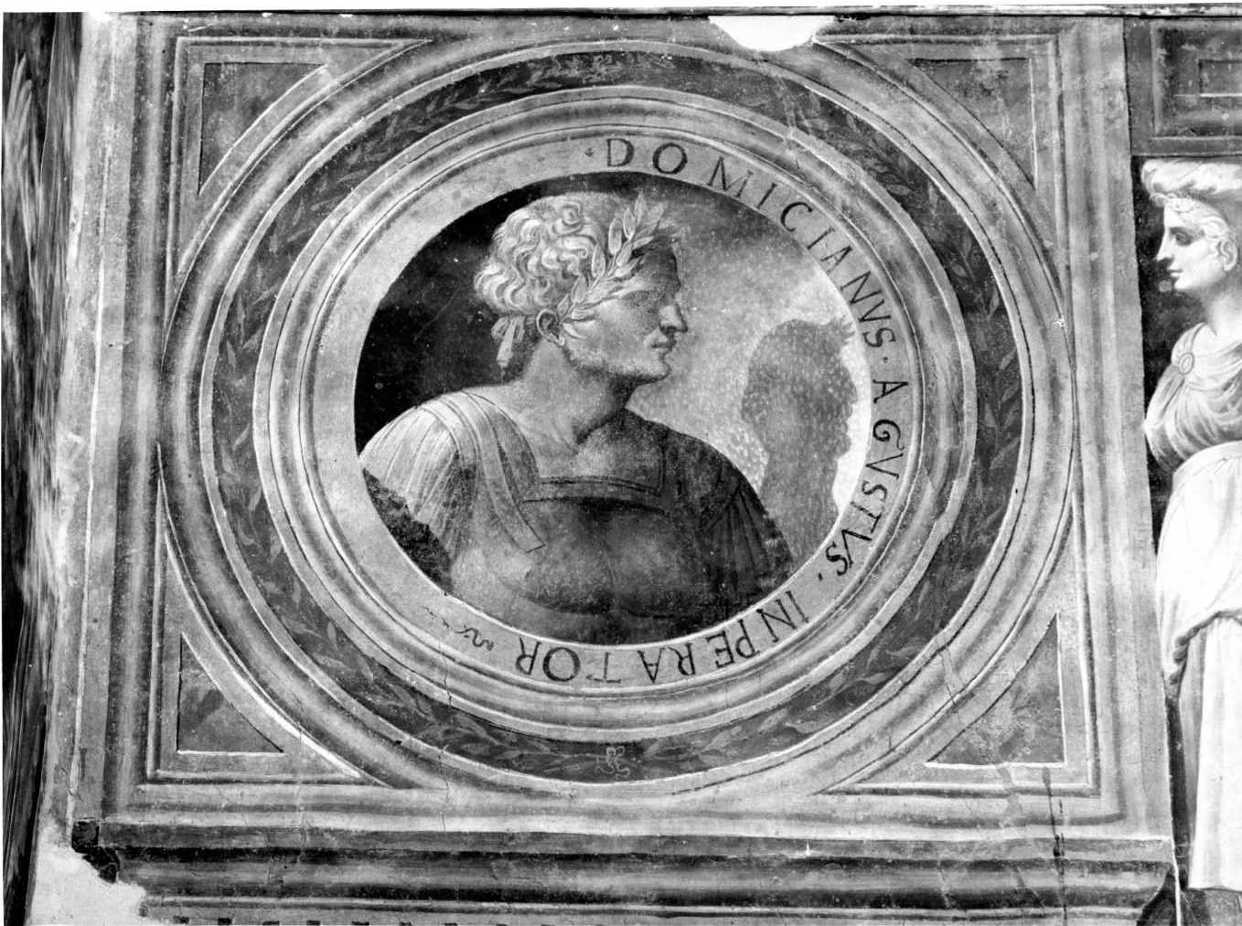 busto di Domiziano (decorazione pittorica, elemento d'insieme) di Donato da Copertino (sec. XVI)