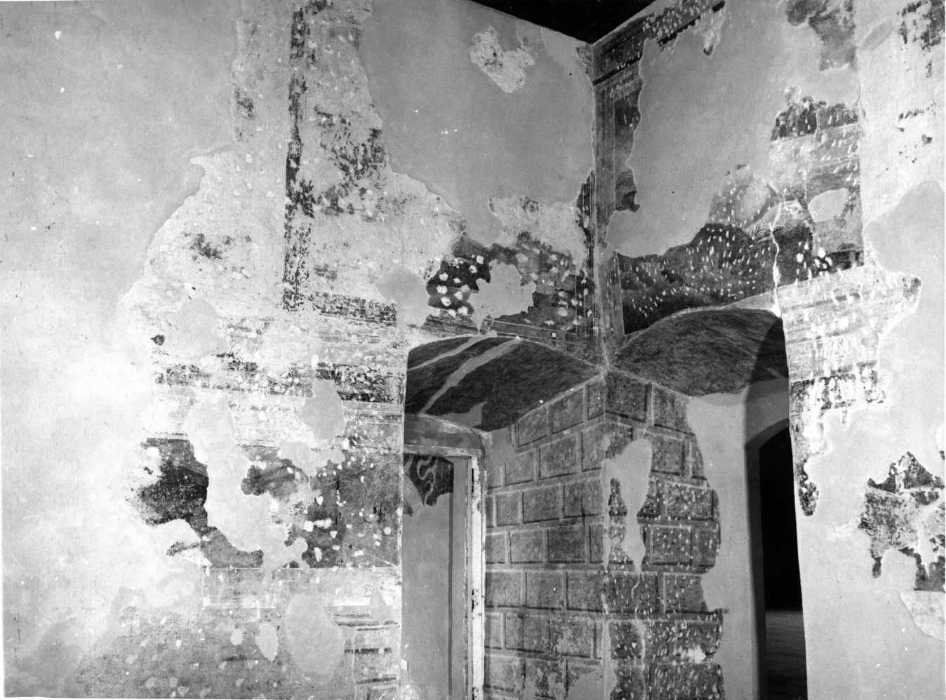 motivo decorativo a finto marmo (decorazione pittorica, elemento d'insieme) di Donato da Copertino (sec. XVI)