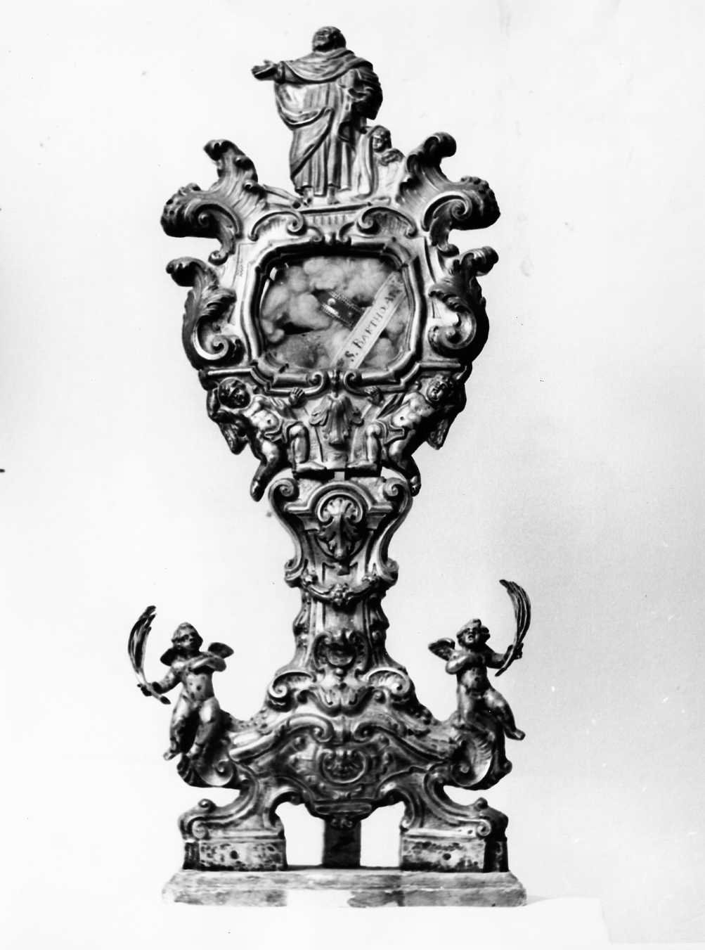 reliquiario, serie - bottega napoletana (seconda metà sec. XVIII)