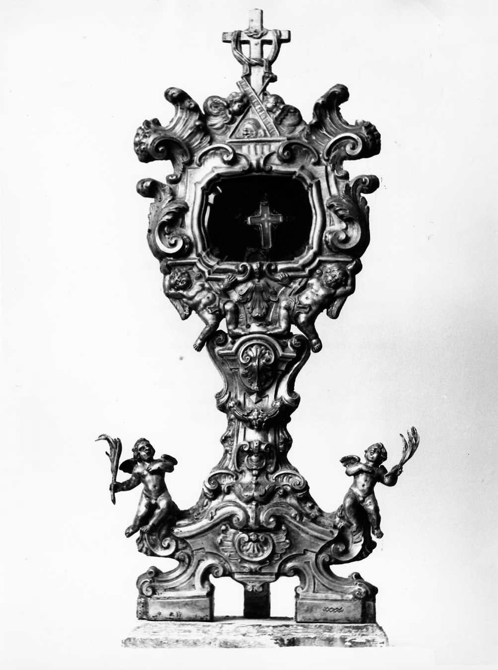 reliquiario, serie - bottega napoletana (seconda metà sec. XVIII)