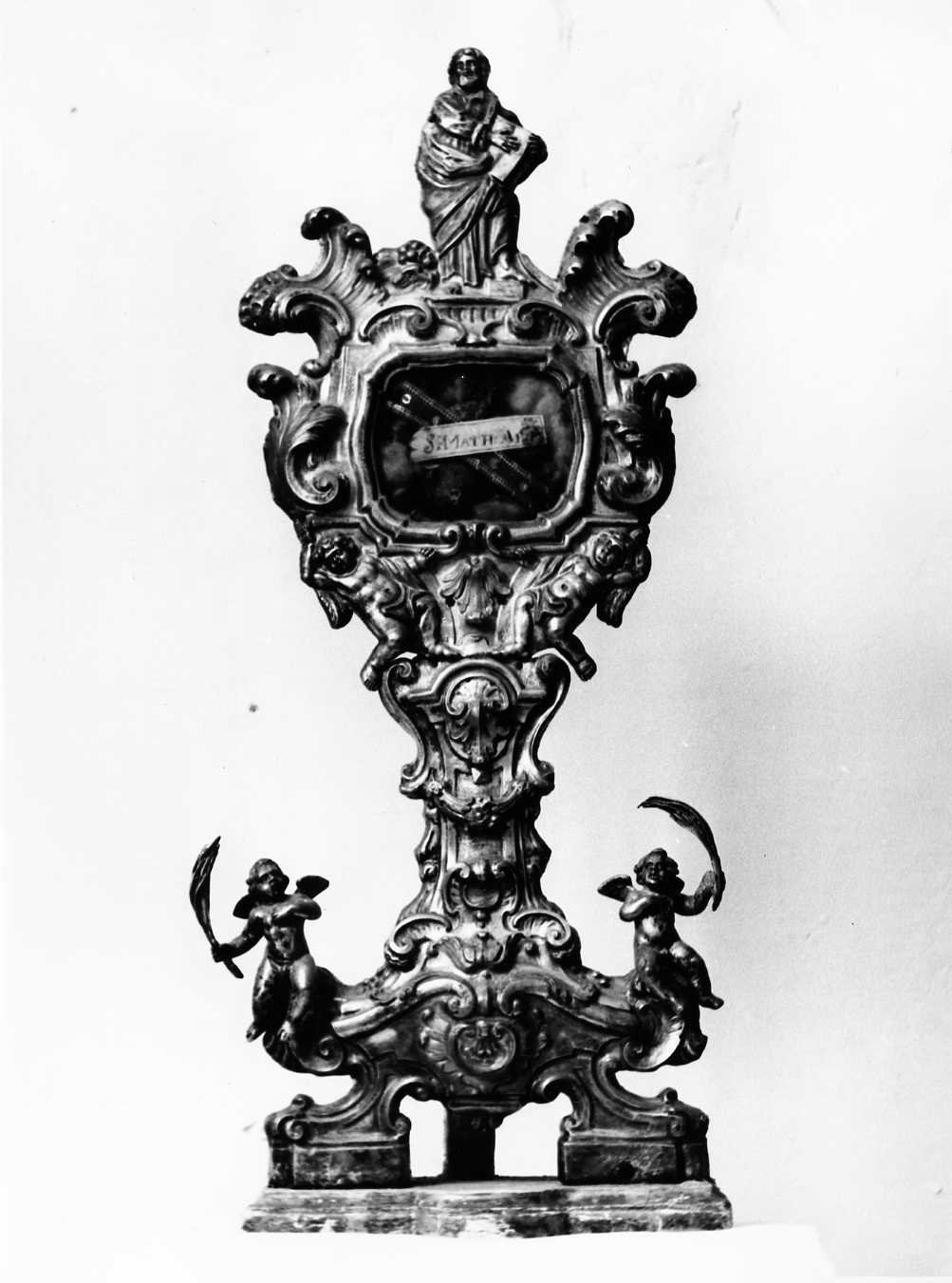 reliquiario, serie - bottega napoletana (seconda metà sec. XVIII)