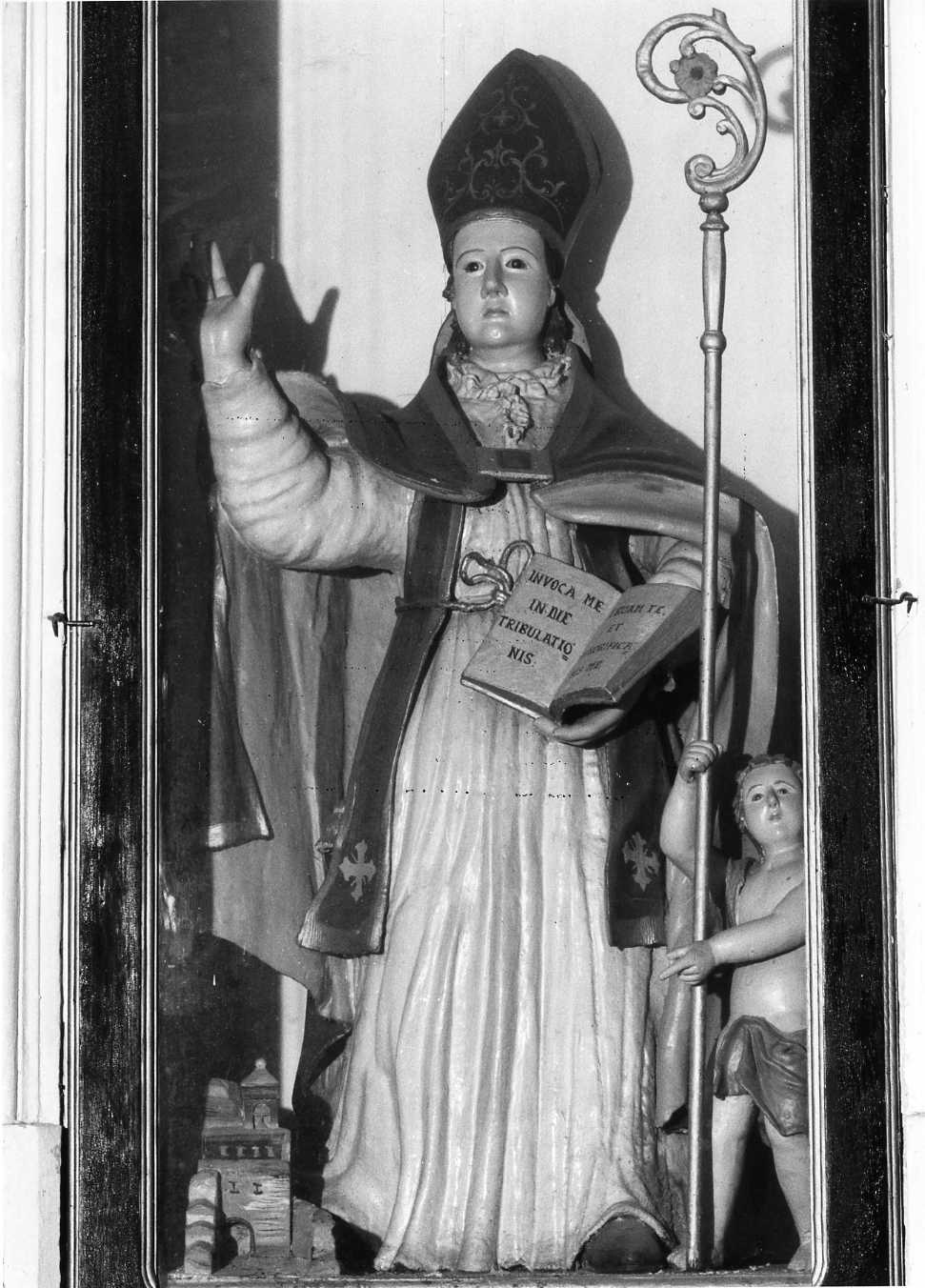 Santo vescovo (statua) - bottega molisana (seconda metà sec. XVII)