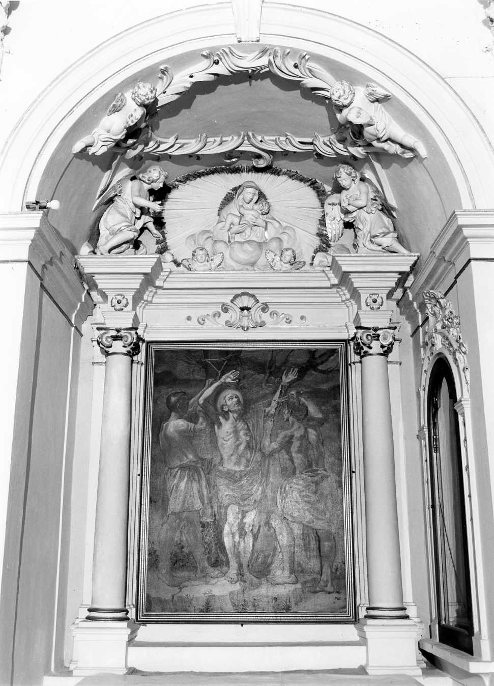 mostra architettonica d'altare - ambito Italia meridionale (sec. XVIII)