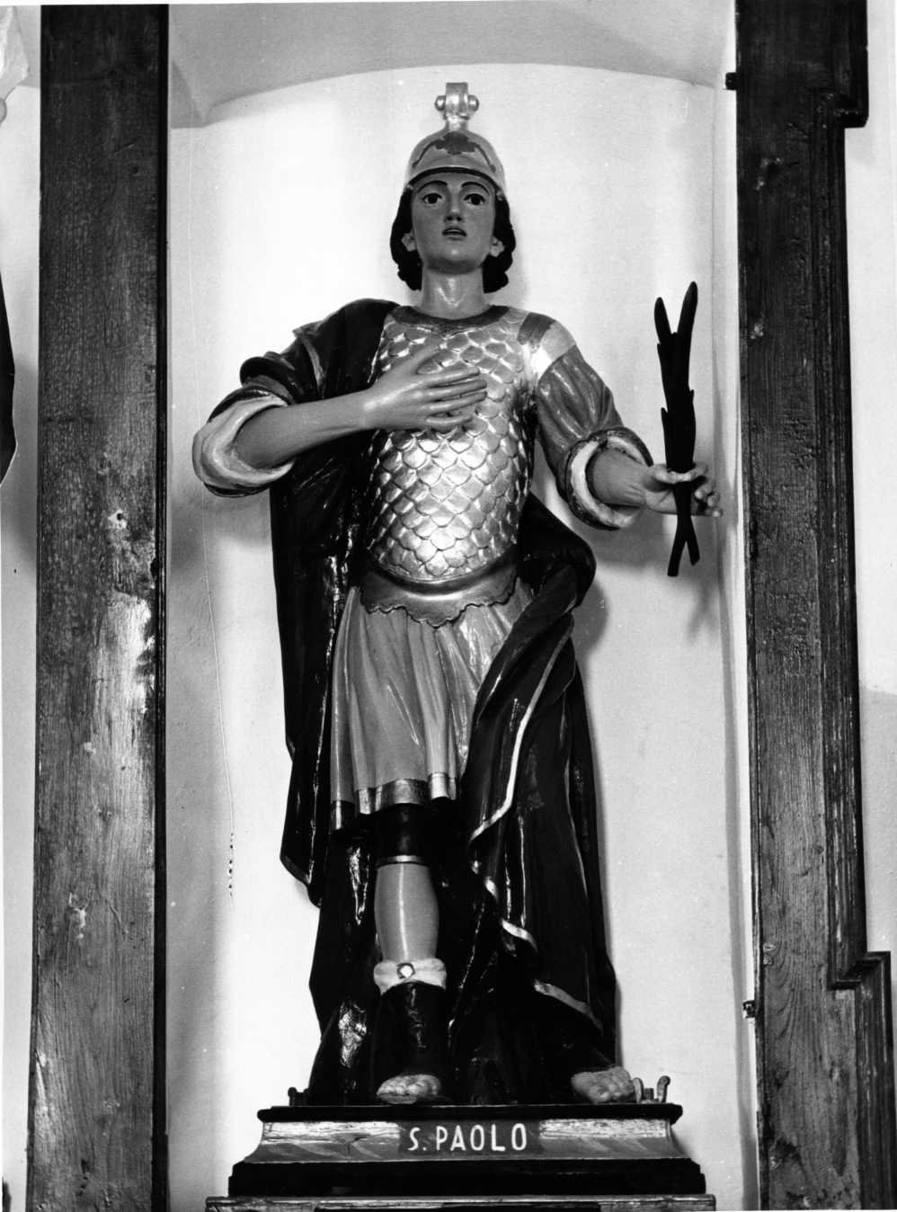 San Paolo (statua, elemento d'insieme) - bottega molisana (sec. XIX)