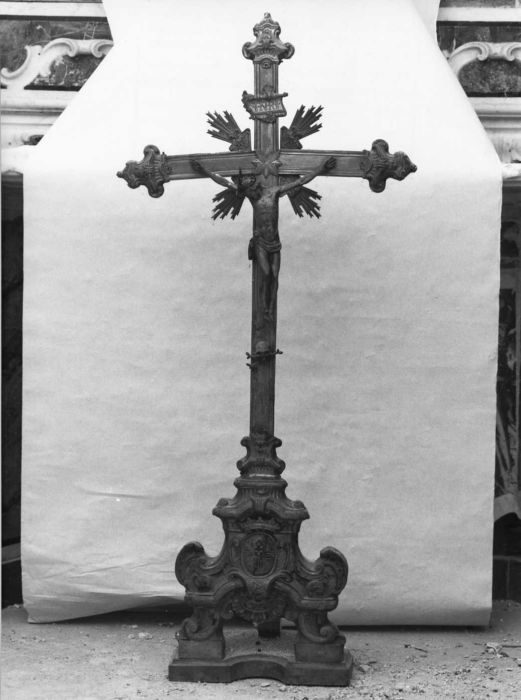 croce d'altare - bottega napoletana (sec. XVIII)