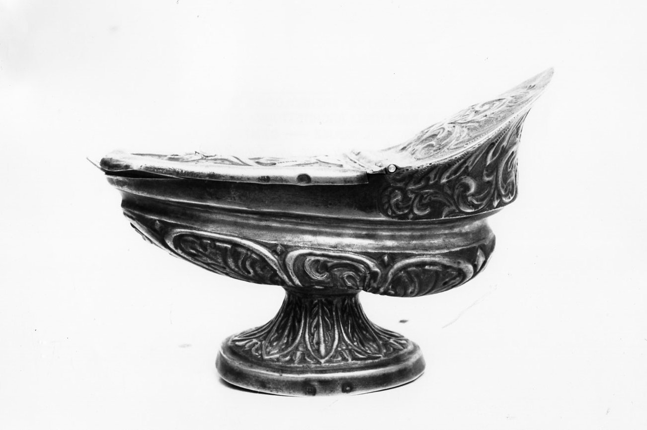 navicella portaincenso - bottega napoletana (sec. XIX)