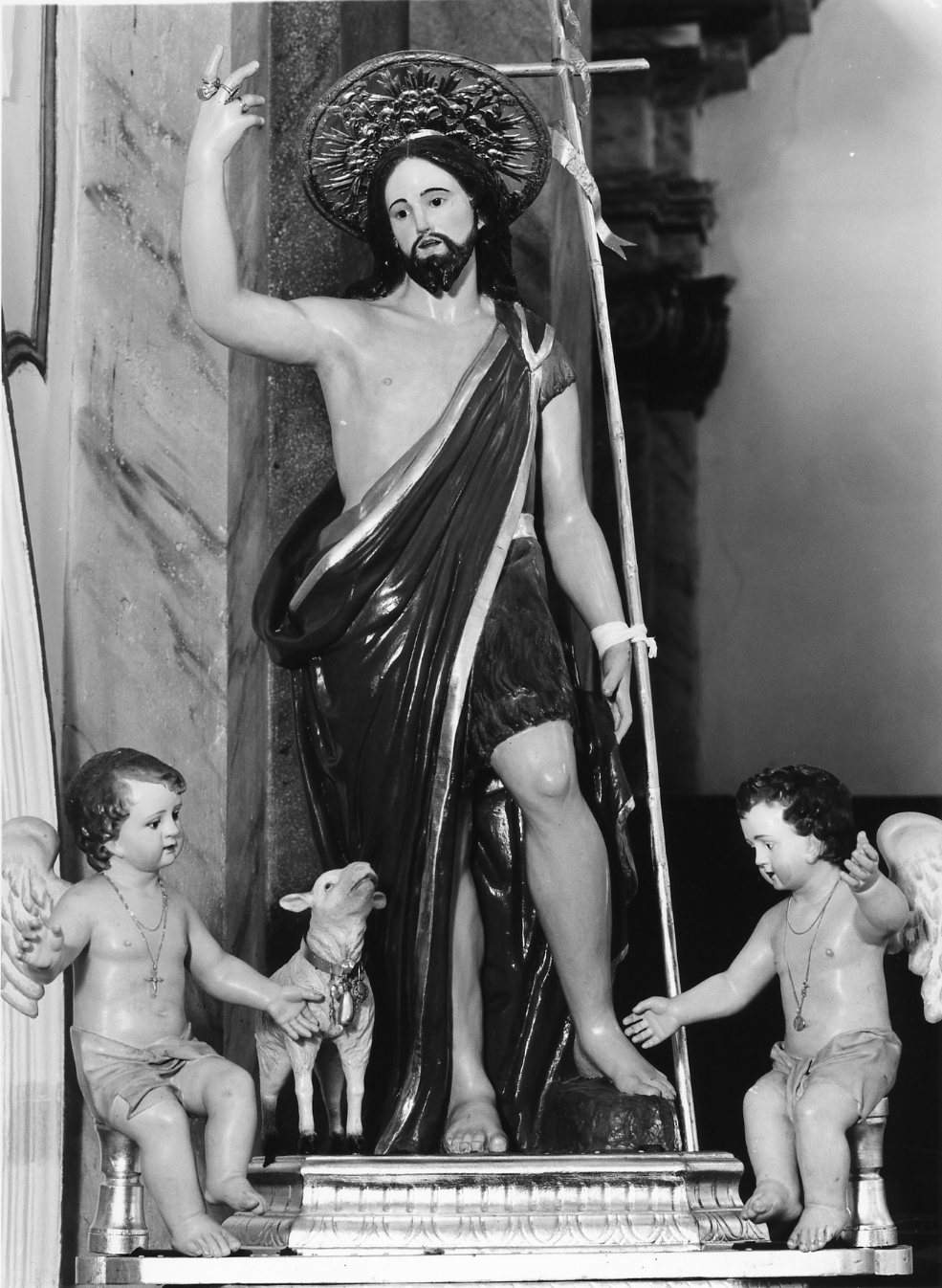 San Giovanni Battista (statua, elemento d'insieme) - bottega napoletana (sec. XIX)