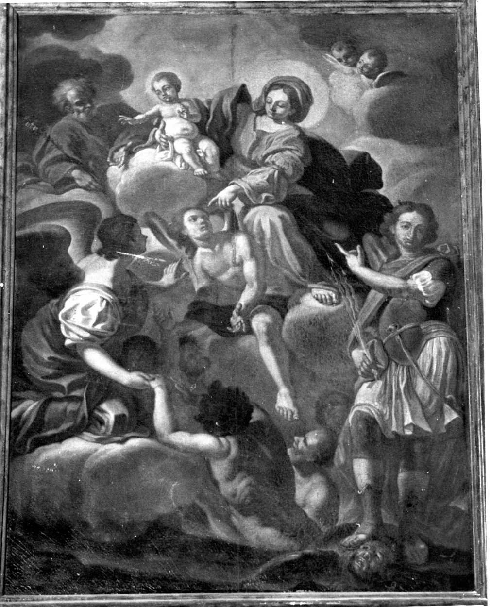Madonna delle anime purganti (dipinto) di Gamba Paolo (ultimo quarto sec. XVIII)