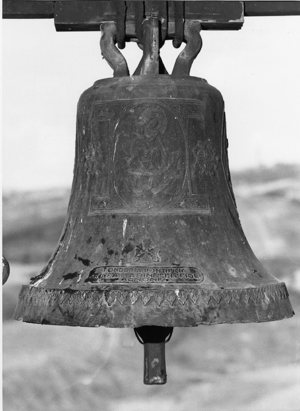 campana, opera isolata - bottega agnonese (sec. XX)