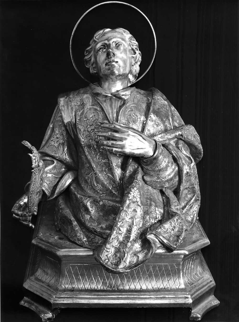 reliquiario - a busto - bottega napoletana (sec. XVIII)