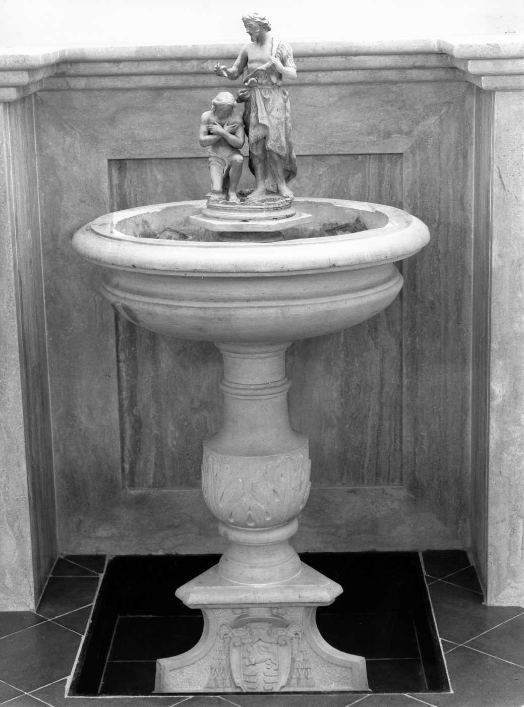 fonte battesimale, opera isolata - bottega Italia meridionale (secc. XVIII/ XIX)