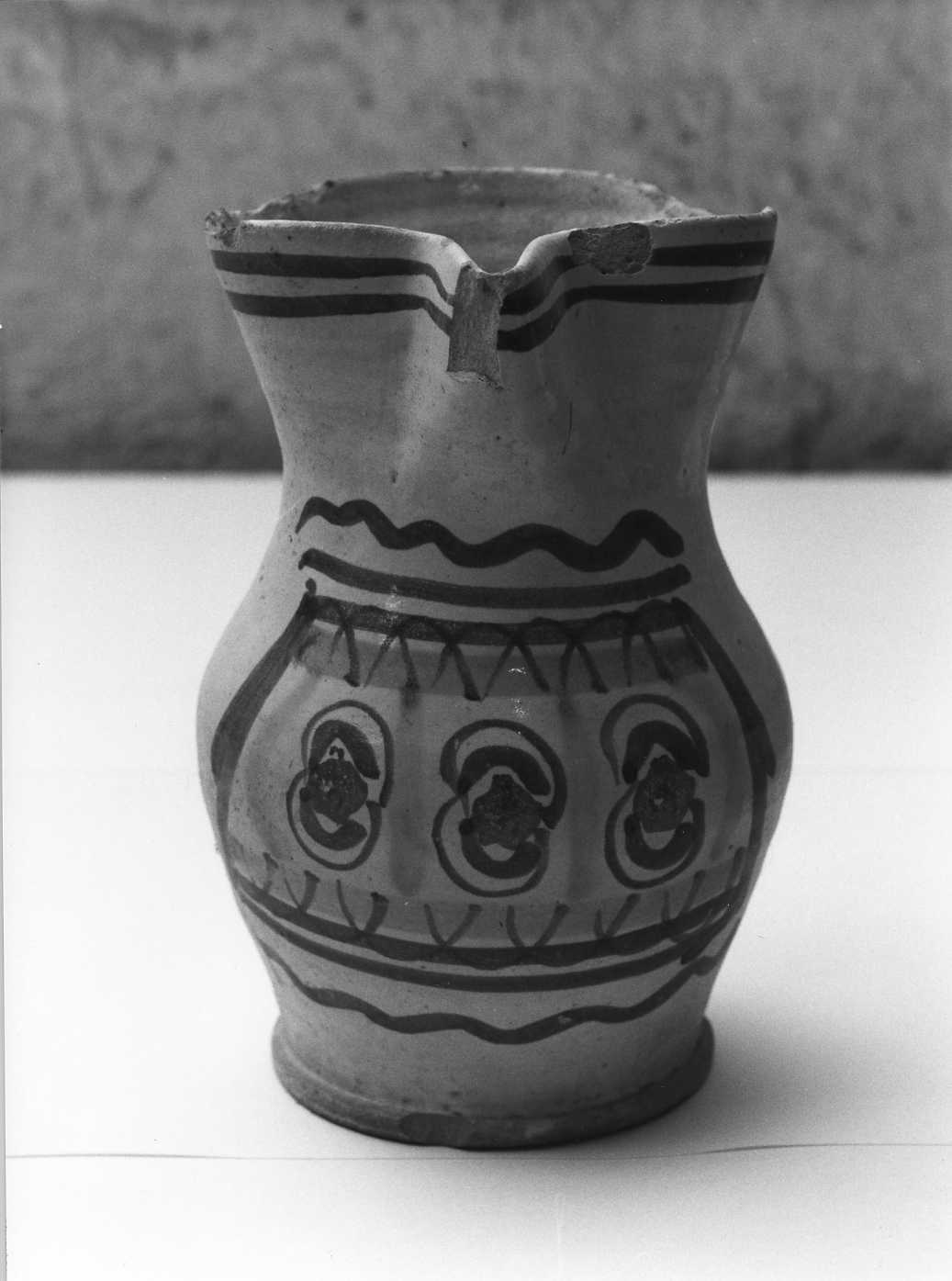 brocca, opera isolata - bottega molisana (fine sec. XIX)