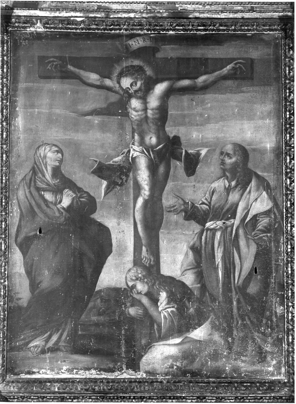 crocifissione di Cristo (dipinto) - ambito molisano (sec. XVII)