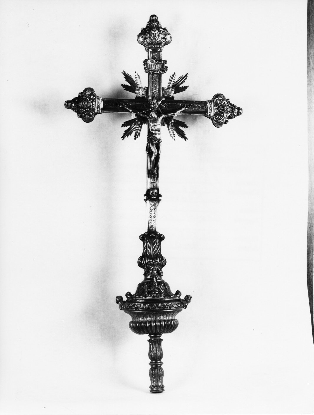 croce processionale - bottega napoletana (sec. XIX)