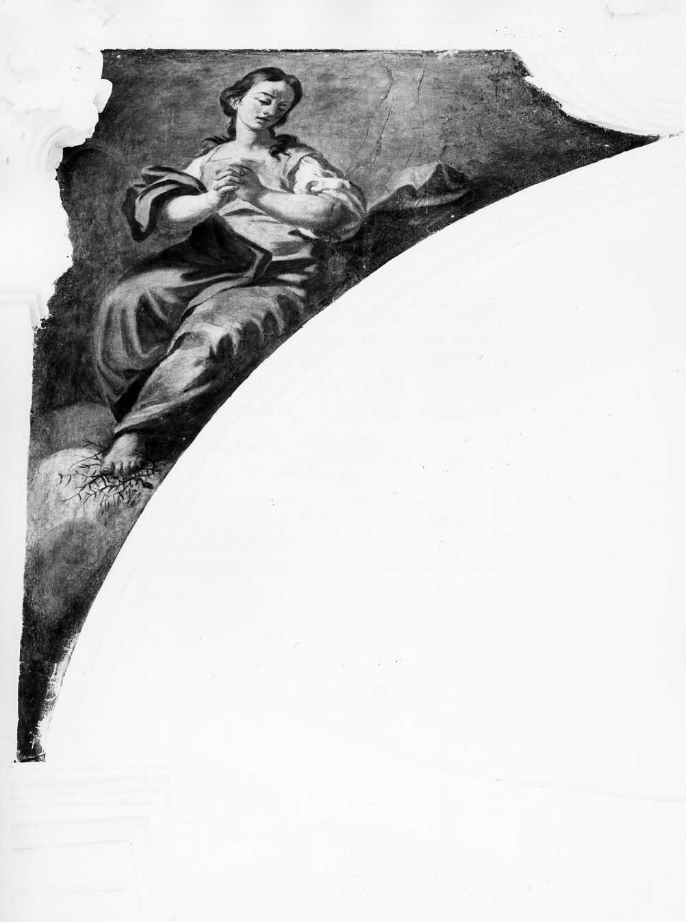 pazienza (dipinto, elemento d'insieme) di Gamba Paolo (sec. XVIII)
