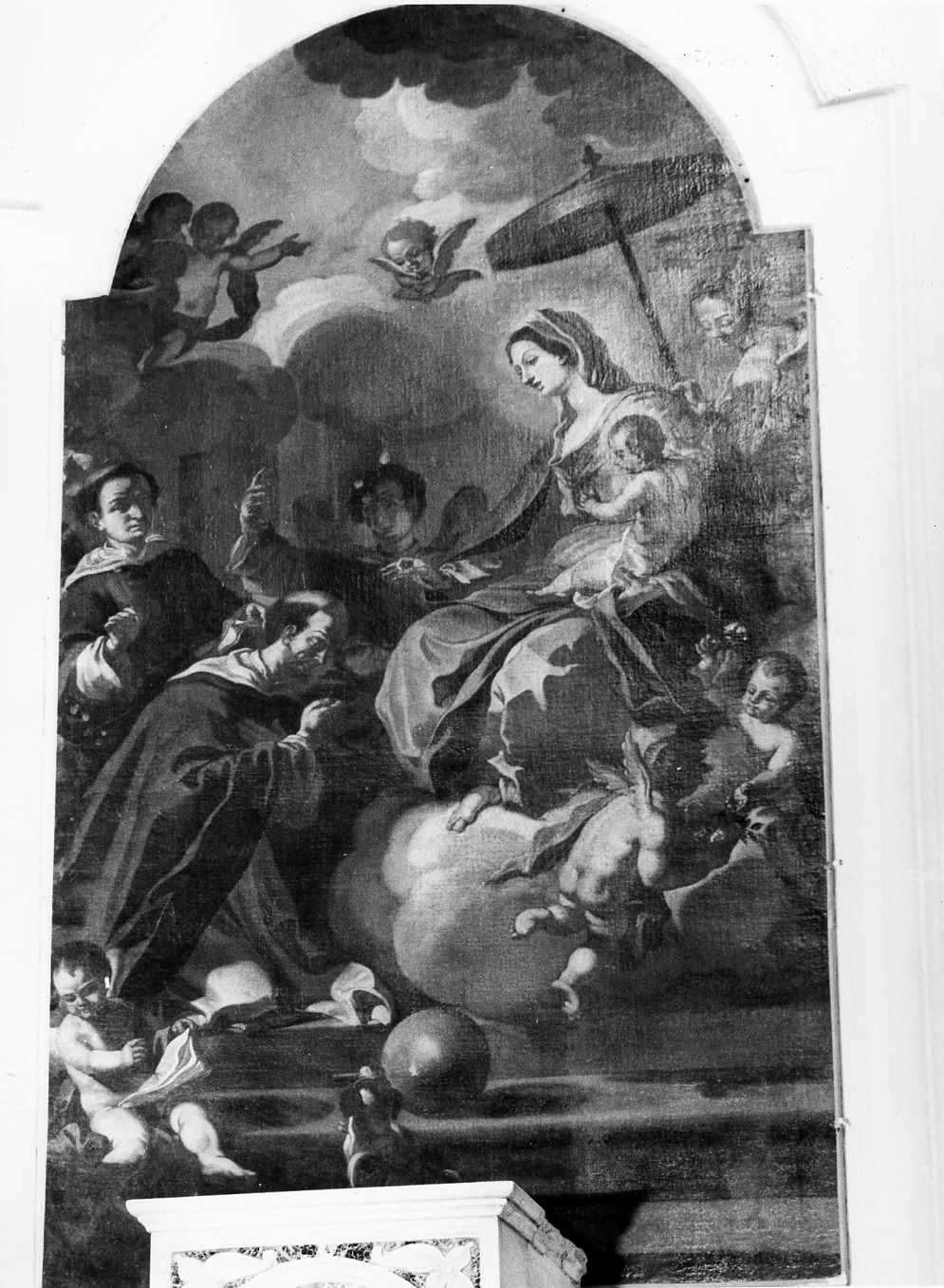 Madonna del Rosario (dipinto) di Gamba Paolo (sec. XVIII)