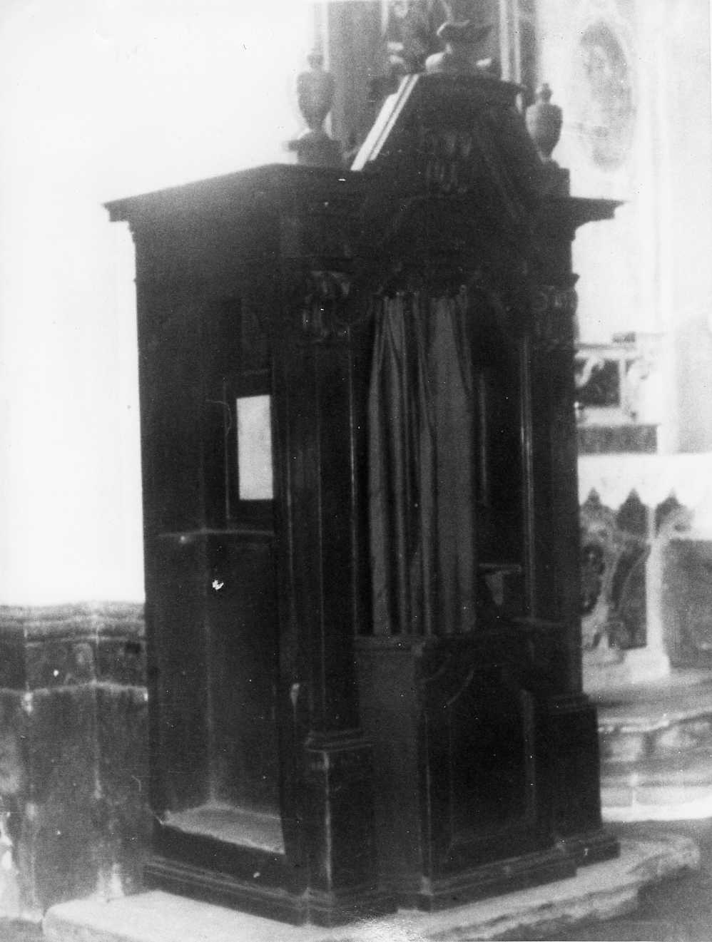 confessionale - bottega molisana (seconda metà sec. XVIII)