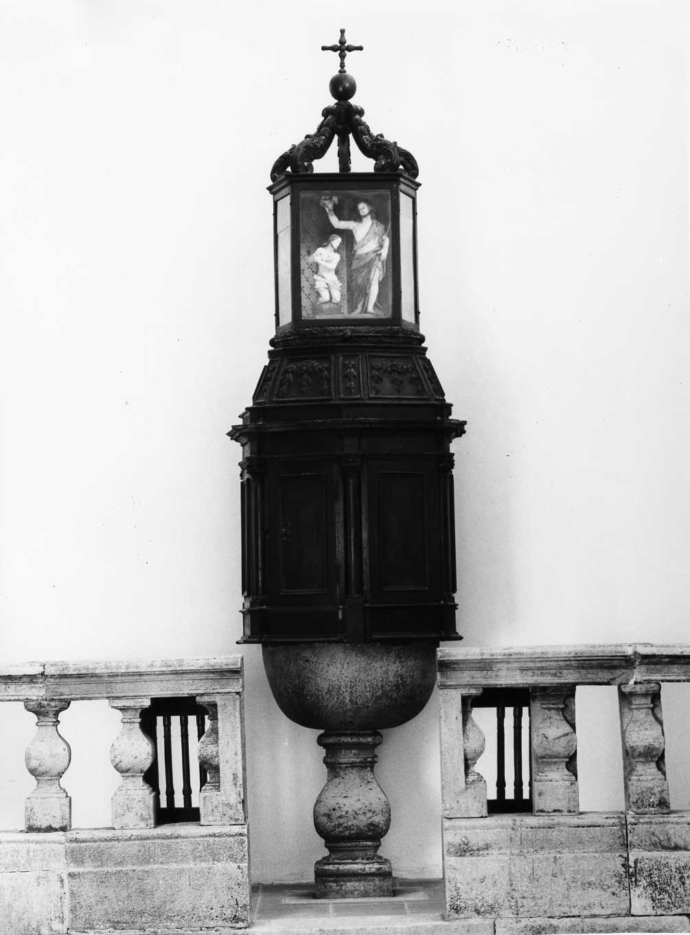 fonte battesimale - bottega molisana (metà sec. XVIII)