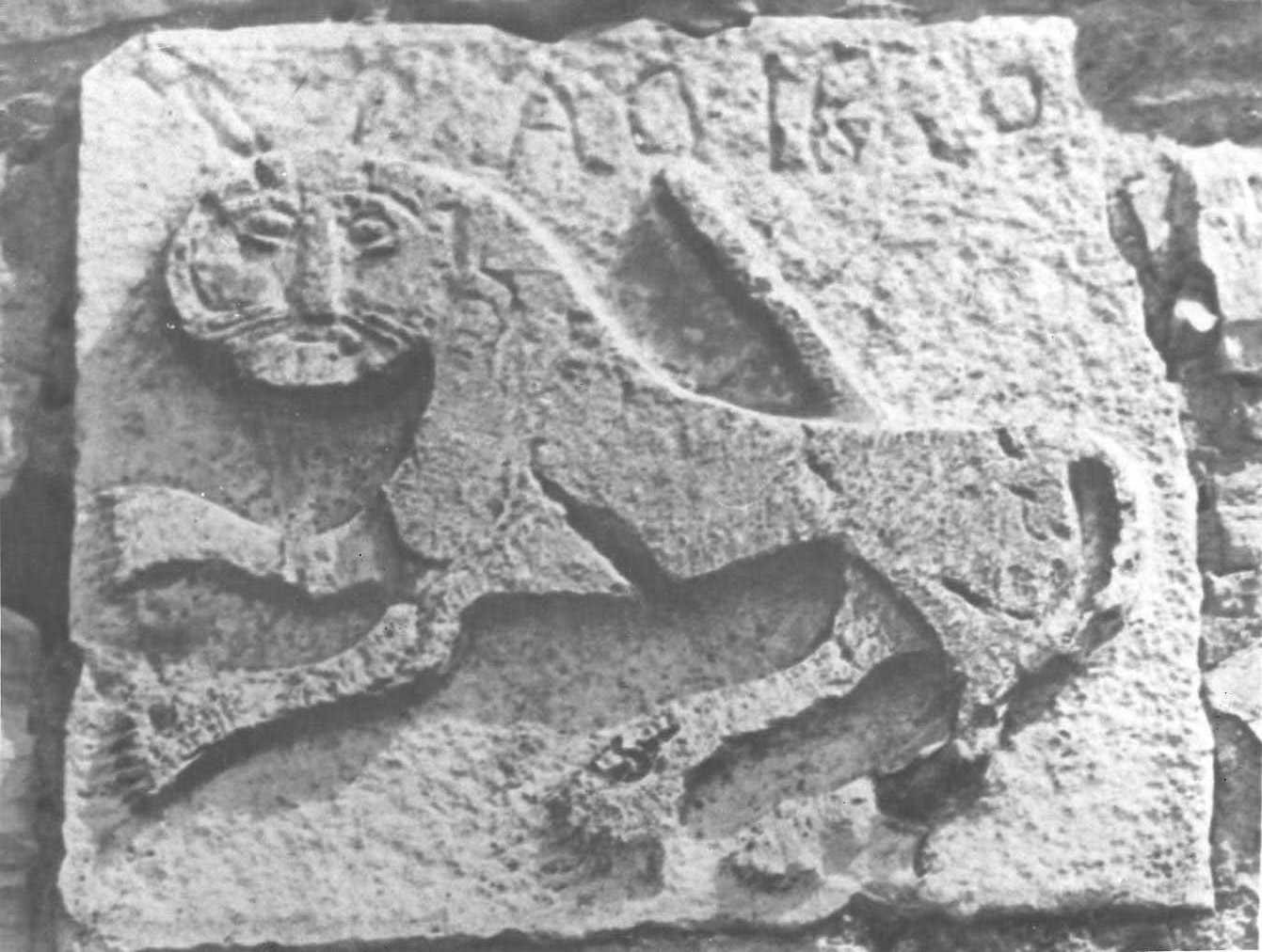 leone (rilievo) - bottega molisana (sec. IX)