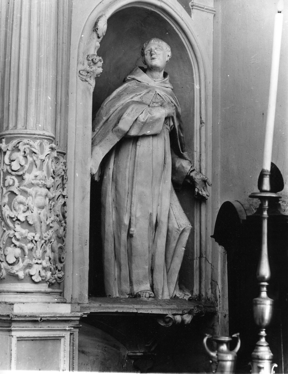 Santo francescano (statua) - bottega molisana (sec. XVIII)