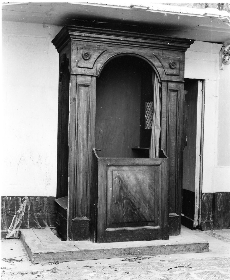 confessionale, opera isolata - bottega molisana (sec. XIX)