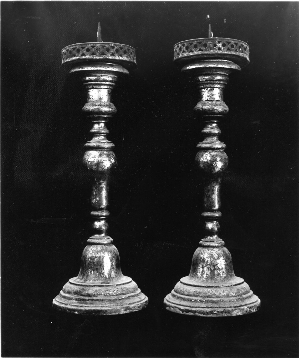candeliere, coppia - bottega Italia meridionale (sec. XVII)