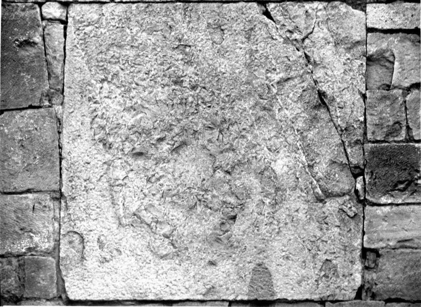 Il Pensatore (lapide, frammento) - bottega Italia meridionale (secc. XII/ XIII)