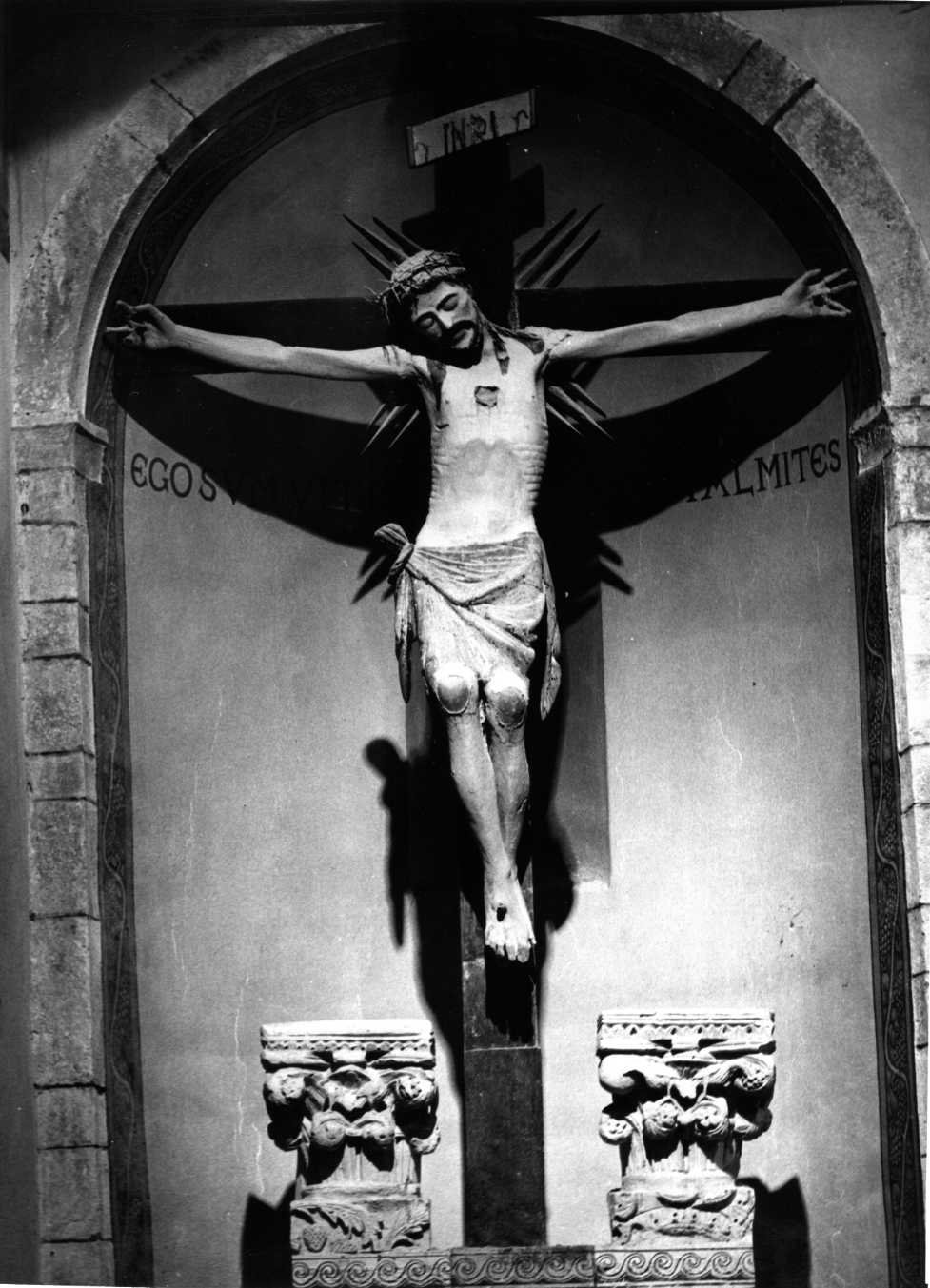 crocifisso, opera isolata - bottega Italia meridionale (sec. XV)