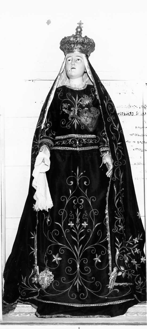 Madonna Addolorata (statua, opera isolata) - bottega molisana (sec. XIX)