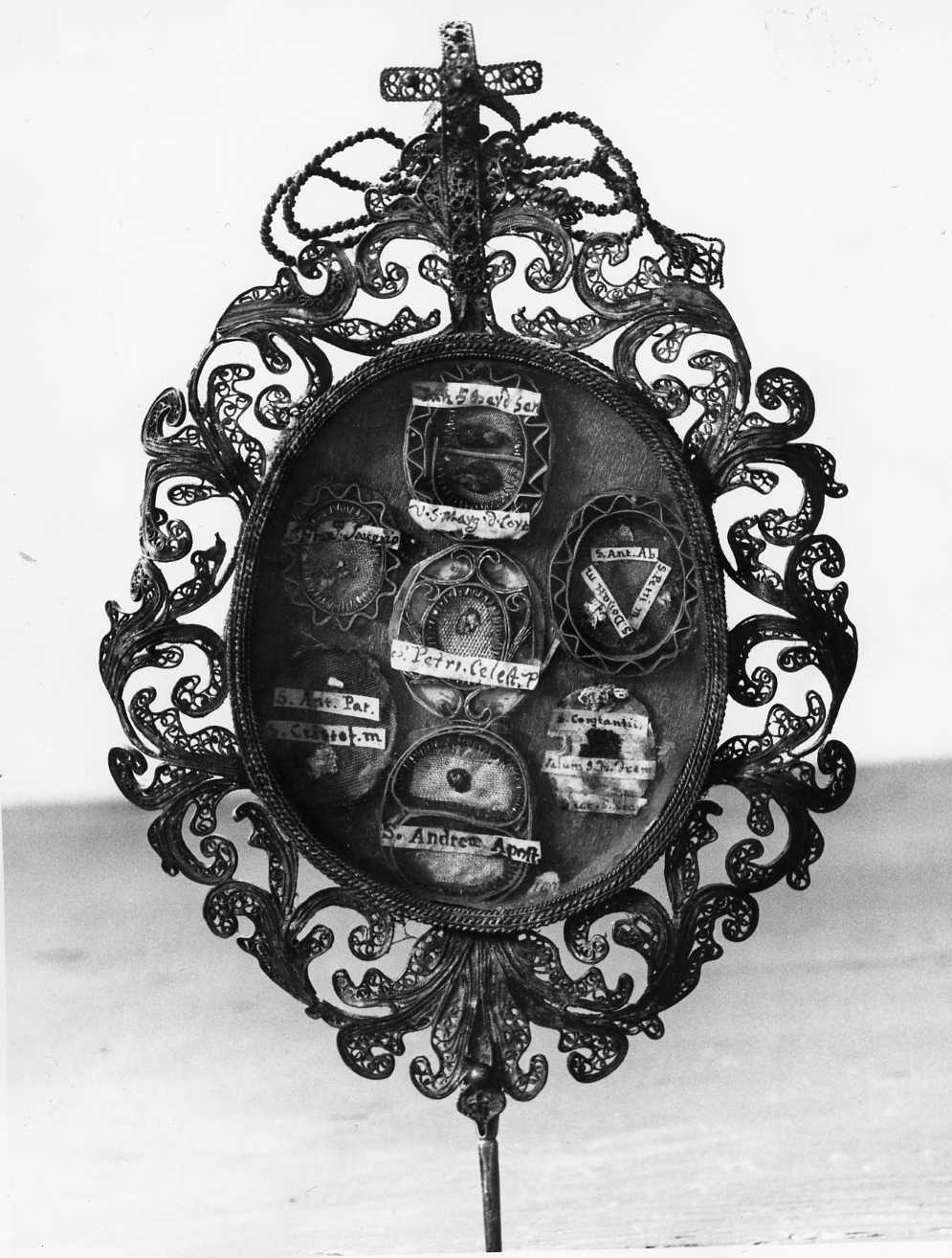 reliquiario, opera isolata - bottega molisana (sec. XIX)