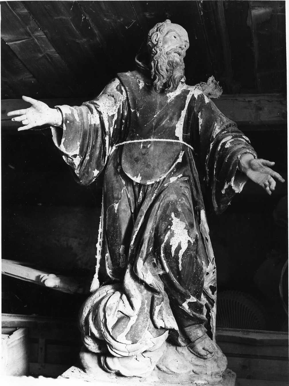 San Francesco di Paola (statua, opera isolata) - bottega napoletana (inizio sec. XVIII)