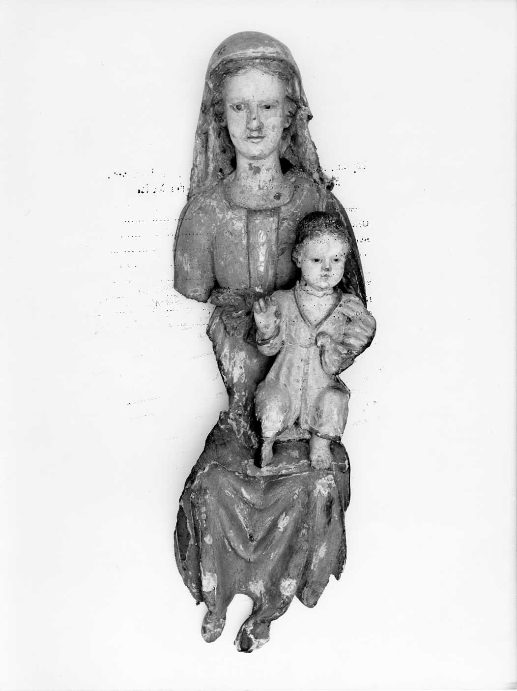 Madonna con Bambino (scultura) - bottega molisana (seconda metà sec. XIV)