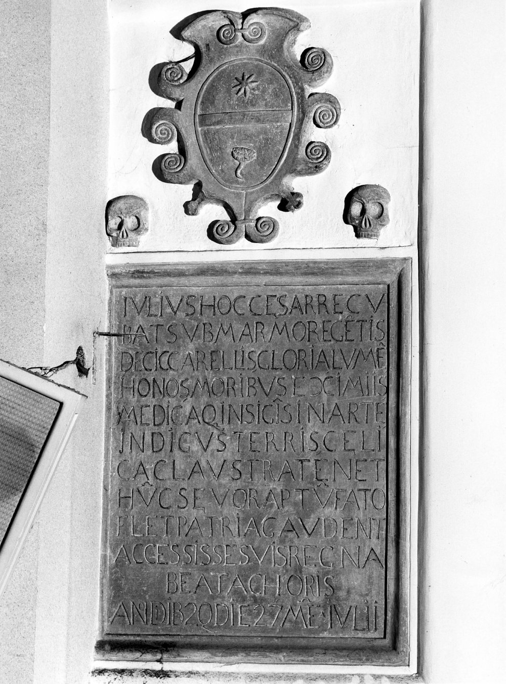 lapide, opera isolata - bottega Italia meridionale (sec. XVII)