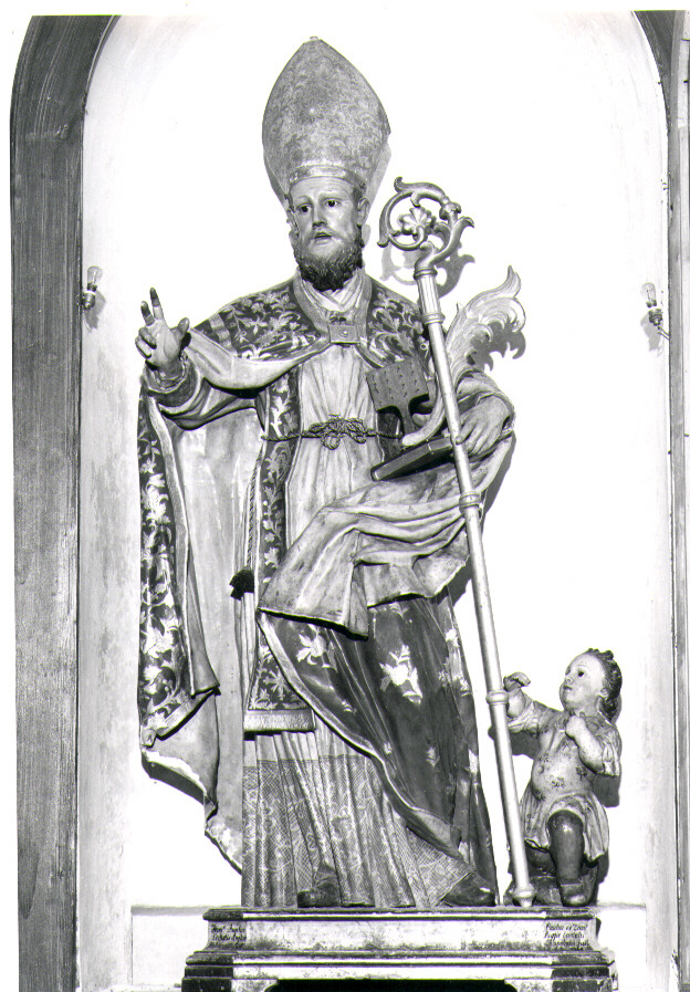 San Biagio (statua) di Di Zinno Paolo Saverio (attribuito) (terzo quarto sec. XVIII)