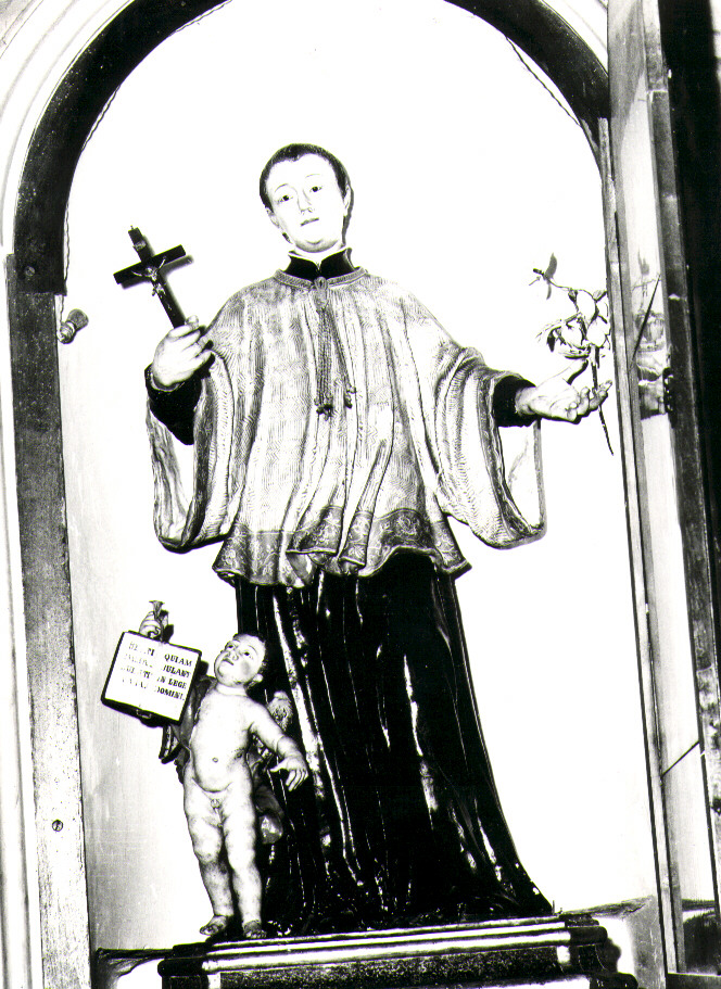 San Luigi Gonzaga (statua) di Di Zinno Paolo Saverio (attribuito) (sec. XVIII)