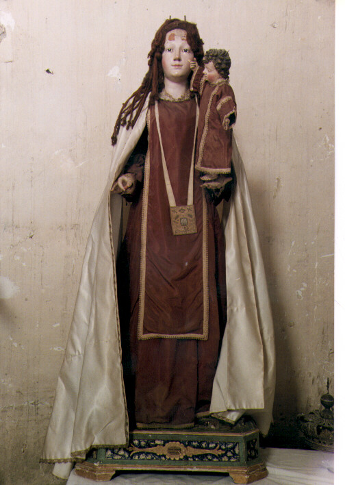 Madonna del Carmelo (gruppo scultoreo) di Labbate Emilio (sec. XIX)
