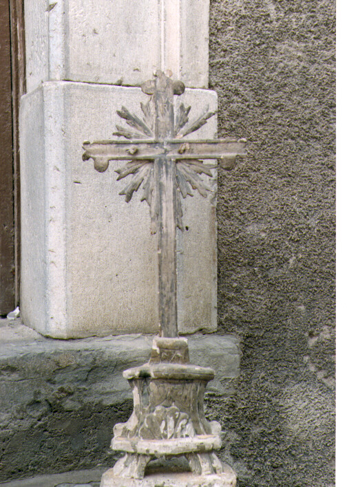 croce d'altare, opera isolata - bottega molisana (fine sec. XIX)