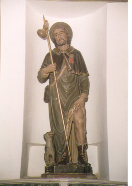 San Rocco (statua, opera isolata) - bottega molisana (prima metà sec. XX)