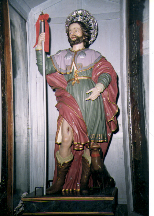 San Rocco (scultura) - bottega molisana (prima metà sec. XIX)