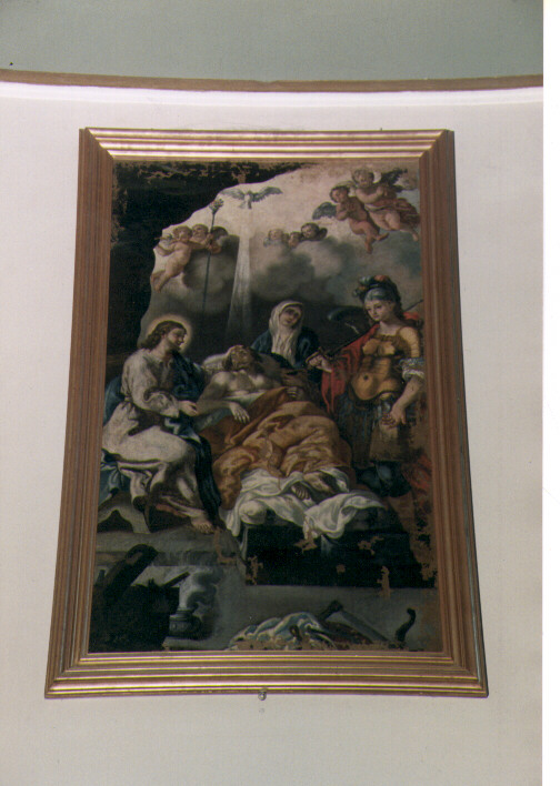 Scena di guarigione (dipinto) - ambito Italia meridionale (seconda metà sec. XVIII)