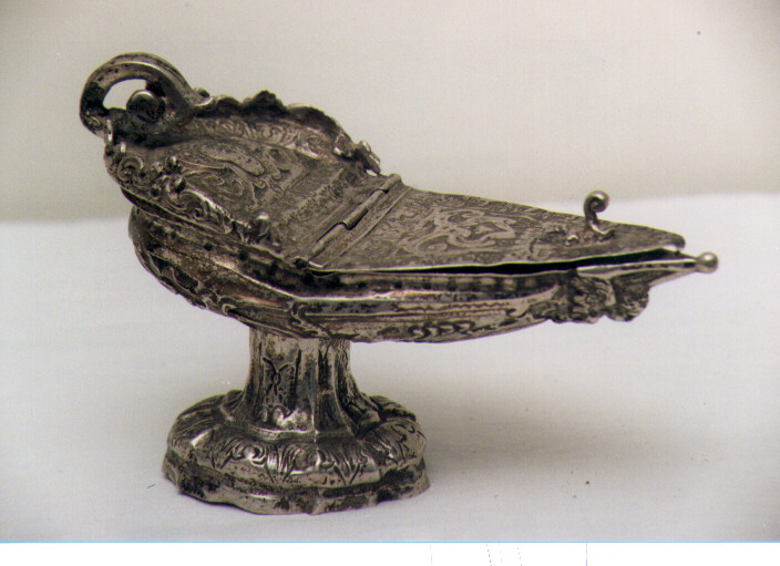 navicella portaincenso - bottega napoletana (sec. XVIII)