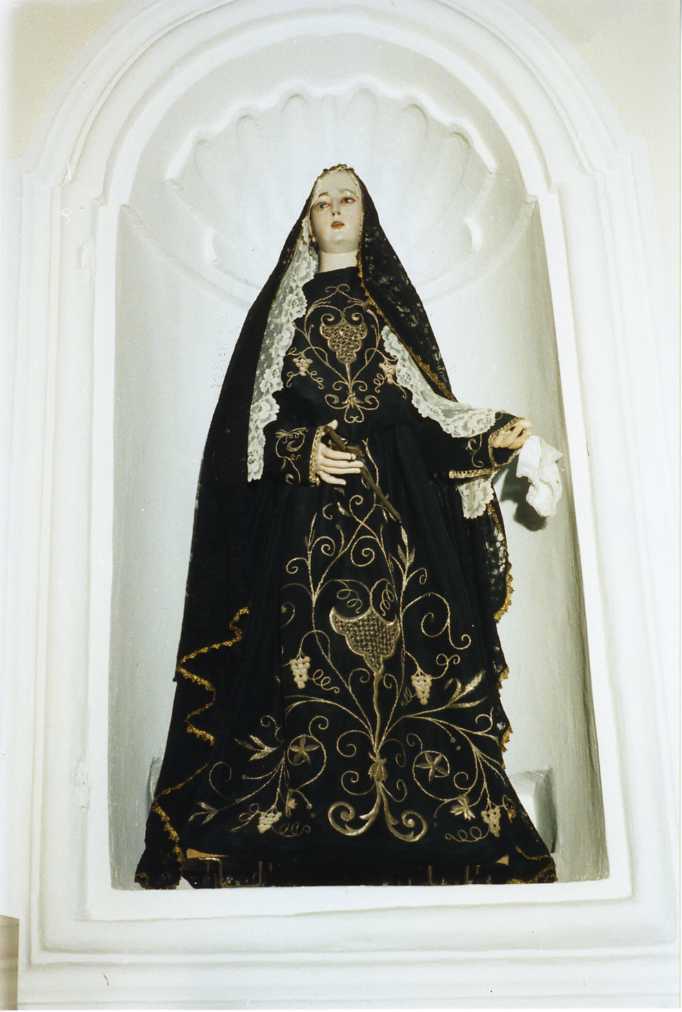 veste da statua, elemento d'insieme - manifattura molisana (fine sec. XVIII)