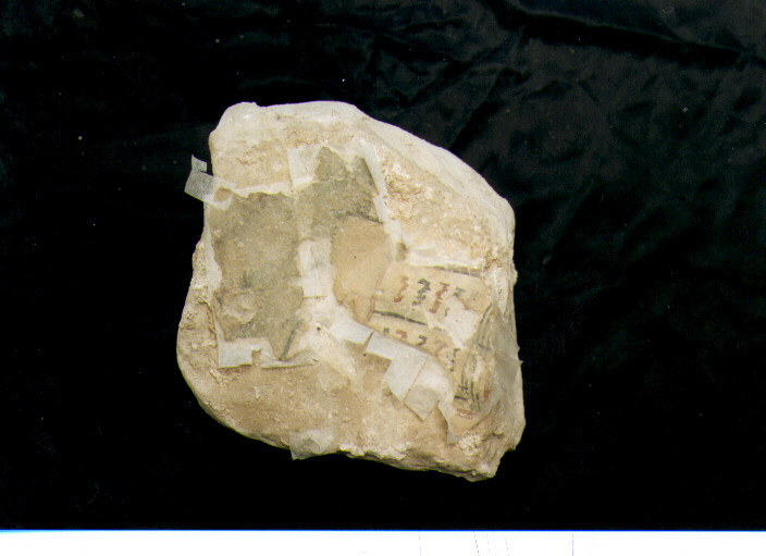 dipinto, frammento - ambito molisano (metà sec. IX)